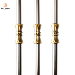 Сатиновые никелевые металлические лестничные детали 5/8 дюйма, круглые балясины, ошейники, костяшки для рынка Канады - Product Image 2