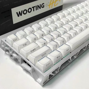 136-key small full-key PC double-shot injection molding ABS material original height crystal jelly side printing keyboard - Product Image 1