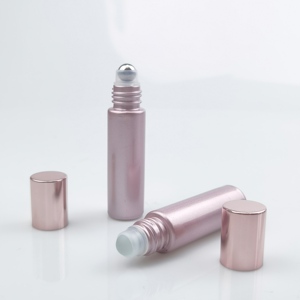 Sang Trọng Màu Hồng 10Ml Gradient Màu Sắc Tinh Dầu Thủy Tinh Cuộn Trên Chai Với Nhôm Có Nắp Đậy Cho Chăm Sóc Da Huyết Thanh Trong Hộp - Product Image 6