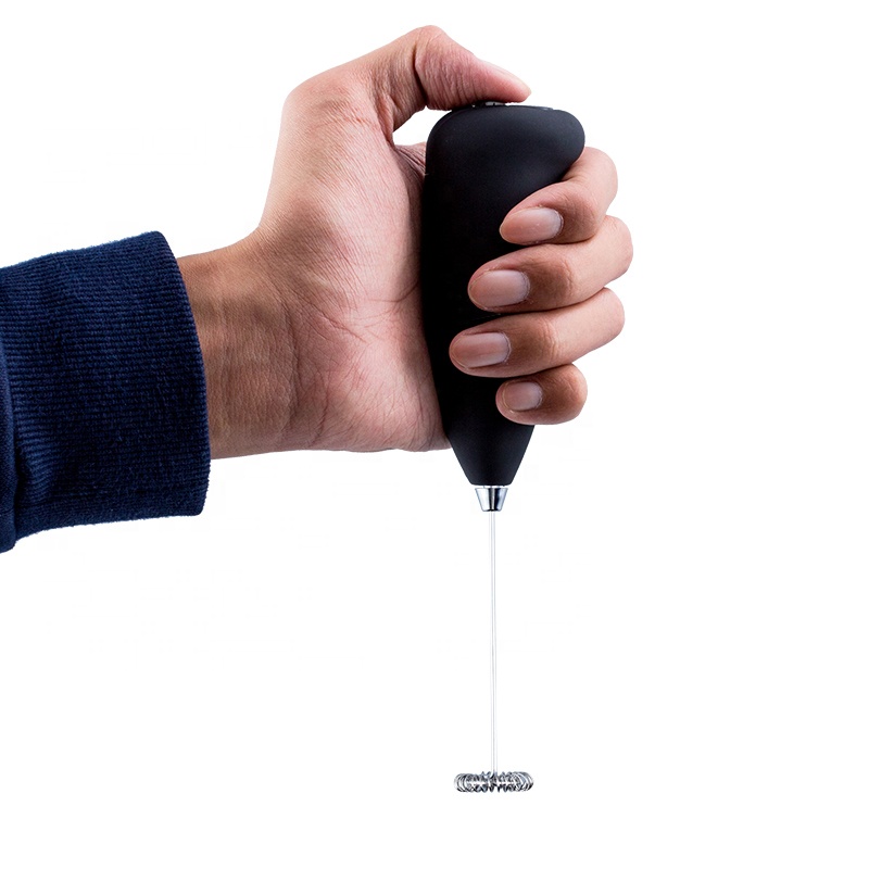 Оптовая продажа, ручной мини-вспениватель из АБС-пластика на батарейках из нержавеющей стали, Электрический вспениватель молока и кофе