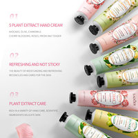 Crème pour les mains naturelle en gros avec logo personnalisé OEM ODM, mini crème 30g, crème hydratante pour les mains