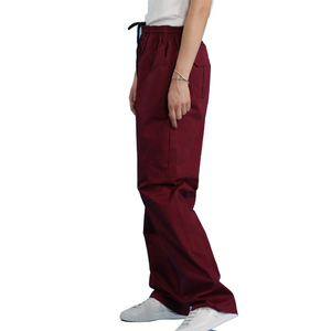 Pantalon de travail unisexe, couleur rouge vin, grande taille, avec cordon de serrage XXS-4XL, collection printemps, tissu, poches droites avec logo - Product Image 2