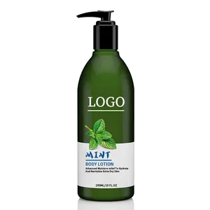 Vente en gros de lotions crèmes pour le corps Hydratant sans cruauté Lait pour le corps à la menthe au thé blanc nourrissant et biologique en vrac