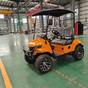 Carrito de golf eléctrico de 4 ruedas, 24 km/h, batería de litio recargable, motor doble, hasta 72 hoyos, material ABS duradero - Product Image 4