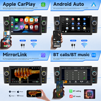 Lecteur multimédia vidéo pour voiture Android Auto MP5 7 pouces BQCC, écran RDS FM AM, Carplay, autoradio BT, Mirrorlink pour Fiat Linea 07-12