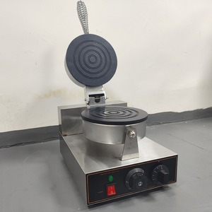 Commercial Round <b>Waffle</b> Machine ZU-1W Non-Stick Electric <b>Waffle</b> <b>Maker</b> With Timer For Catering Equipment - Product Image 4