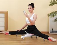Cheongar Gym Fitness – Machine d'étirement portable et pliable en acier allié pour yoga, avec roue réglable pour la flexibilité et la mise en forme des jambes