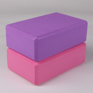 ชุดบล็อกโยคะ EVA ความหนาแน่นสูง พิมพ์ลายตรง สีดำ บล็อกออกกำลังกายปลอดสารพิษ บล็อกโยคะ - Product Image 1