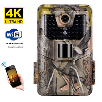 Caméra de chasse infrarouge extérieure WiFi 900Pro avec véritable résolution 4K 36MP, application WiFi pour contrôle à distance et enregistrement en temps réel