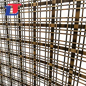 Decorative Metal Wire Mesh Room Dividers Stainless Steel Metal Decorative Wire Mesh