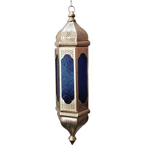 Lanterne électrique en fer et verre de style marocain pour la décoration intérieure Patio intérieur extérieur événements fêtes mariages et noël - Product Image 4