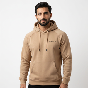 <b>Men</b> Wear Cotton High Quality Wholesale Luxury Heavyweight Blank Hoodie Custom Embroidery logo <b>Black</b> Oversized Hoodie <b>Men</b> - Product Image 1