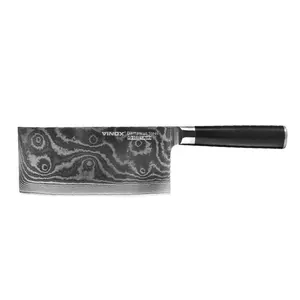 VINOX New Design Pattern Messer Stainless Steel Japan Knife G10 Handle Kitchen Chef Cleaver Knife