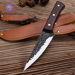 סכין גילוף מטבח בעבודת יד באיכות גבוהה מזוויפת בשר פקח עם כלי עוגת הולסטר - Product Image 6