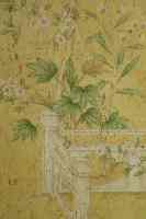 Papier peint chinoiserie de luxe personnalisé de style chinois, motif floral jaune et oiseaux, pivoine et moineau, papier peint botanique pour chambre à coucher et hôtel