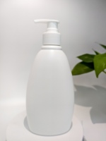 Bouteille à pompe en plastique HDPE personnalisable de 400 ml, anti-fuite, opaque, vente en gros