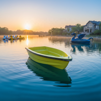 Bateau de pêche à rames manuelles en FRP de 2,7 m pour 2 personnes (M-011) – Nouveauté en direct d'usine, en vente