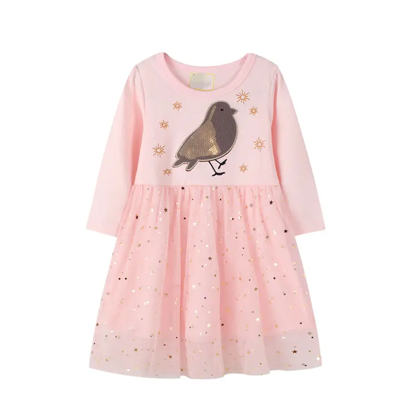 2020 New Kids Clothes Girls Dresses Fashion Trends Sequined Princess Dress