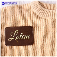 Patch Velcro découpé au laser réfléchissant, patch en cuir gravable au laser UV avec adhésif