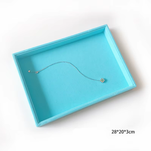 Plateau de présentation de bijoux grand format avec compartiments pour colliers, bagues et boucles d'oreilles, fabriqué en Chine pour les bijouteries et l'usage domestique - Product Image 4