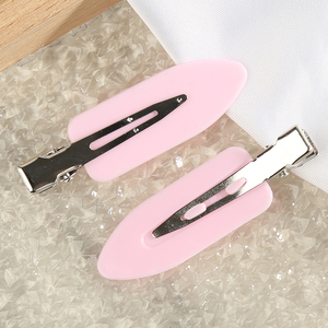 Meilleures ventes : Pinces à <span class=keywords><strong>cheveux</strong></span> plates colorées sans pli ni trace, pour coiffure et maquillage, pour filles - Product Image 3