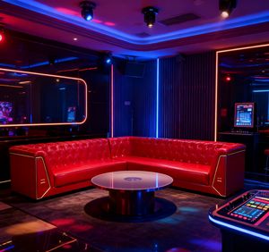 Sofa de bar moderne KTV Table et Booth Sofa Set pour boîte de nuit KTV et restaurant Meubles commerciaux - Product Image 2