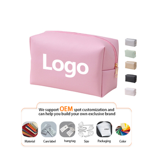 <span class=keywords><strong>Borsa</strong></span> per il Trucco Ottagonale da <span class=keywords><strong>Donna</strong></span> con Logo Personalizzato - Pochette da Viaggio Impermeabile Portatile con Design Quadrato Carino - Product Image 1