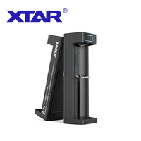Chargeur de batterie rapide XTAR MC1 Plus pour 1 cellule 3500mAh 3.6/3.7V, chargeur de batterie Li-ion simple protégé pour 18650/21700, puissance de sortie 5W