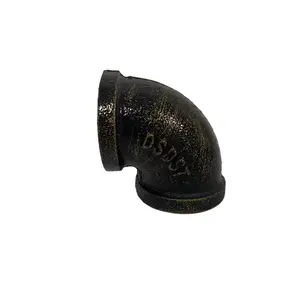 Factory Price Plumbing Pipe Fittings Malleable Cast Iron 90 Degree Elbows für Home Decor