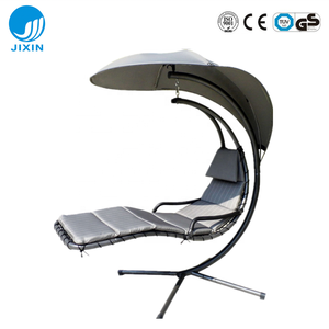 Moderno jardín al aire libre colgante chaise lounge silla con dosel soporte de arco de metal aire porche <span class=keywords><strong>columpio</strong></span> para muebles de patio - Product Image 6