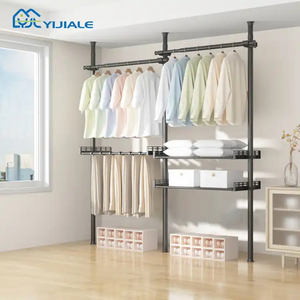 Nuovo semplice appendiabiti portatile regolabile appendiabiti industriale appendiabiti camera da letto supporto in metallo appendiabiti - Product Image 1