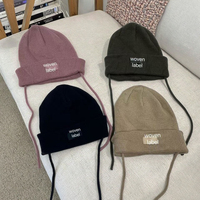 Gorro suave de algodón ecológico para exteriores, calentador de cabeza cálido de invierno para bebés y niños, multicolor con logotipo personalizado para viajes informales
