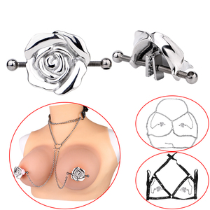 Pince à téton en métal pour bijoux de corps avec chaîne pinces à lait jouet BDSM fétiche Bondage pince à poitrine jouet sexuel érotique pour femmes hommes vente en gros - Product Image 2