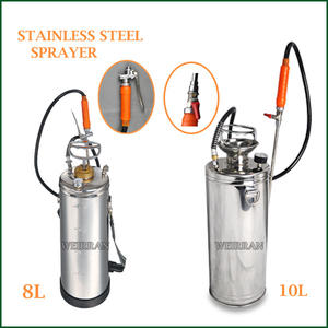 Pulvérisateur en acier inoxydable de jardin à air rond sous pression à l'eau 5L - Product Image 1