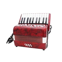 Seasound OEM 22-Key Wood Student Piano Keyboard JP2208 8 Bass Accordion Chromatic Instrument