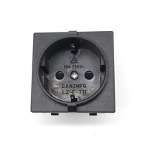 Borne de connexion rapide Europe 16A 250V avec prise en laiton TUV CE pour 2 prises certifiées Prise en cuivre Nylon Matériau courant nominal