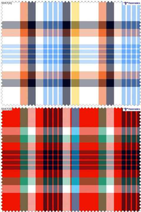 Tissu à carreaux de qualité supérieure, durable et élégant, pour vêtements, couture, mode et usage intérieur - Product Image 2
