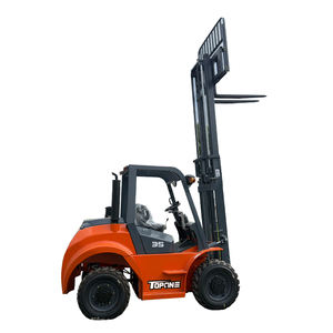 TOPONE <span class=keywords><strong>Forklift</strong></span> 4 roda penggerak Diesel Off-Road 5 Ton 6 Meter, obral <span class=keywords><strong>Forklift</strong></span> medan berat berat - Product Image 2