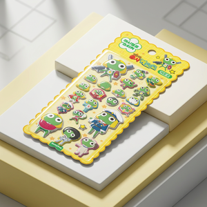 Keroro Sgt Frog <b>Marshmallow</b> Stickers Korean Cute Character 3D Puffy Deco Sticker Diary Planner Laptop Phone Kawaii Wholesale - Product Image 1