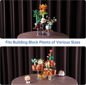 Présentoir acrylique personnalisé à haute transparence pour ensembles de collection botanique <span class=keywords><strong>LEGO</strong></span> pour bureau de magasin de célébration de décoration de chambre - Product Image 4