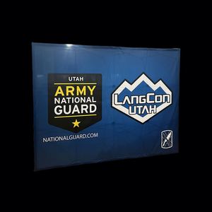 Durable Pop-Up Tension <b>Frame</b> Media Banner Display Quick Set-Up Large Trade Show <b>Backdrop</b> Stand for Advertising - Product Image 2