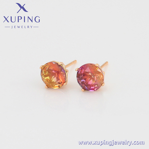 A00911792 xuping Jewelry Factory Wholesale Novel Beautiful Exquisite Colorful 18k Gold Plated Earrings - Product Image 2