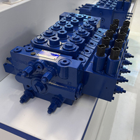Vanne hydraulique multi-directionnelle TRM20E à détection de charge et partage de débit pour excavatrice, vanne sectionnelle hydraulique 180L/min