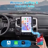 Autoradio multimédia NaviHua avec écran Tesla 14,5 pouces, Android, GPS, Carplay, stéréo pour Dodge Ram 2013-2018