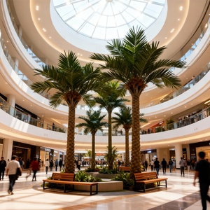 Grande <span class=keywords><strong>Palma</strong></span> Artificiale da Esterno Resistente ai Raggi UV, Albero Finto per Decorazione Paesaggistica di Hotel, Resort, Centri Commerciali e Uso Commerciale - Product Image 1