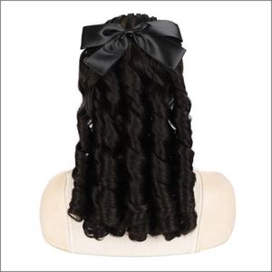 Chignon synthétique bouclé à la française, extension de cheveux bouclés naturels et désordonnés, chouchou <span class=keywords><strong>élastique</strong></span>, queue de cheval <span class=keywords><strong>afro</strong></span> à clipser - Product Image 1