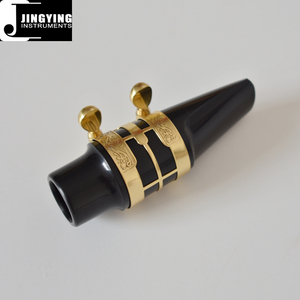 2022 Jingying Musik Saxophon-Teile, Ein Set Bakelit-Altsaxophon-Mundstücke mit Reinkupfer-Kappe und Clips - Product Image 3