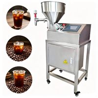 Machine de remplissage semi-automatique multifonctionnelle portable pour pâtes et boissons, la plus vendue, à faible bruit