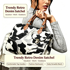 Bolso Satchel para Mujer, Bolso Bandolera, Bolso de Hombro para Damas, Ideal para Vacaciones, Trabajo y Actividades al Aire Libre - Product Image 1