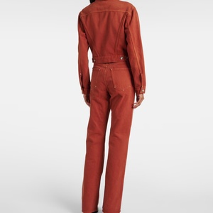 Nuevo Diseño de Jeans de Mezclilla de Cintura Alta para Mujer y Chaqueta para Mujer, Conjuntos de Mujer con Patrón Personalizado Ajustado - Product Image 5